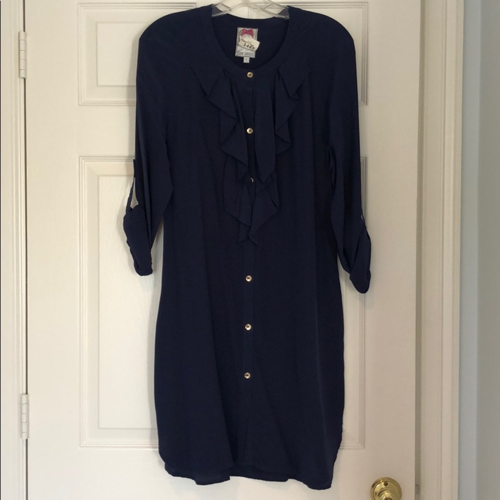 Yoana Baraschi Silk navy dress